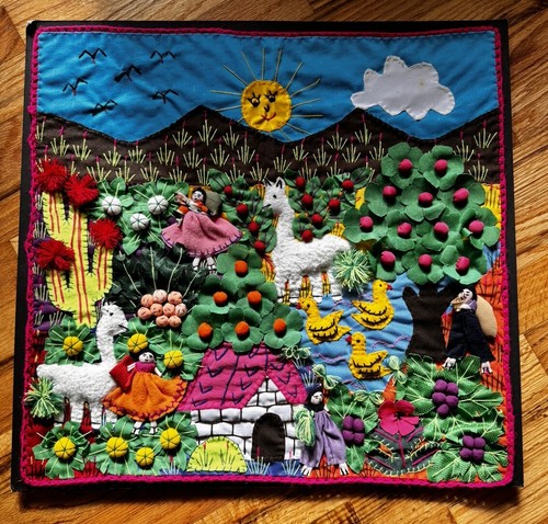 Applique quilt wall mural - applique,