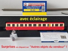 PROMO REE MODELES VB-445 Autorail Remorque Unifiée Decauville XRABD7377 SNCF #6s