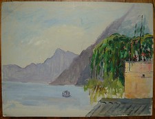 Ancienne Huile sur Papier