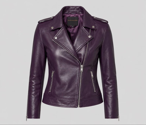 Blouson moto motard zippé - , en