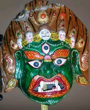 Vajrayana Dharma Protector mask Tibetan esoteric buddhist ritual Dharmapala