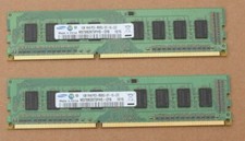 2X Samsung mémoire DDR3 PC3-8500U M378B2873FHS-CF8 1GO RAM. Lot de 2