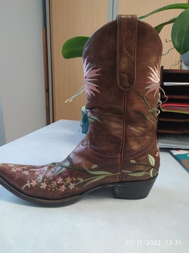 Bottes santiags brodées old - /,