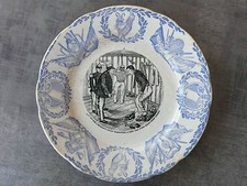 ANCIENNE ASSIETTE DE BADONVILLER TH FENAL - THEME MILITAIRE HUMORISTIQUE N° 1