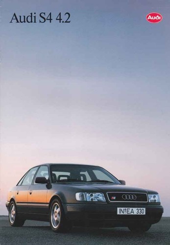 Catalogue brochure audi v8 - s4,