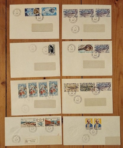Taaf lot enveloppes cachet - lot, 8
