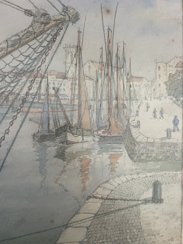 Tableau cadre aquarelle marine - cadre,