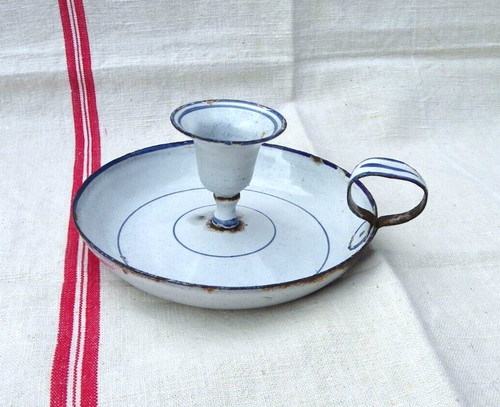 Bougeoir ancien tôle - ancien,