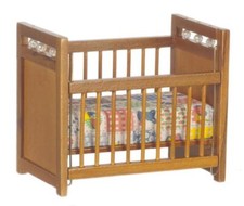 Maison De Poupée En Noyer Lit