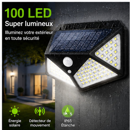 Lampe solaire extérieur 100 - solaire,