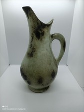 Pichet Ancien Céramique Emaillée type Grès Troarn Normandie Vase Carafe Pot 32cm