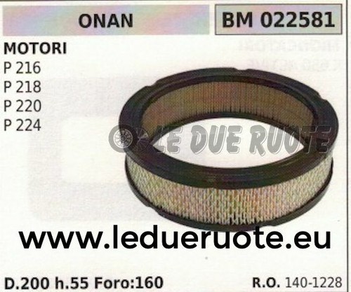 Filtre air complet moteur - À,