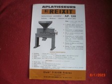 ANCIEN  PROSPECTUS   PUBLICITAIRE    APLATISSEURS  REIXIT   ETS TIXIER  (CHER)