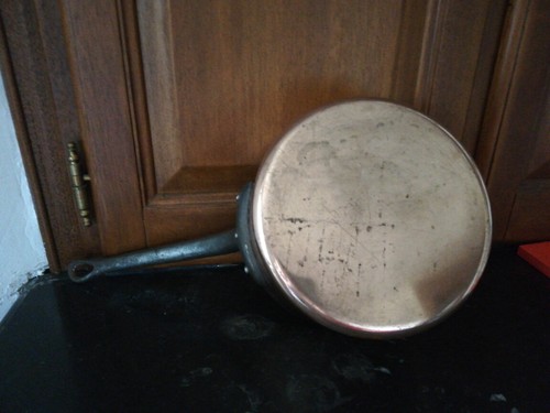 Casserole ancienne cuivre - casserole,
