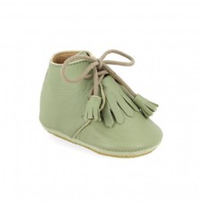 CHAUSSONS CUIR EZPZ EASY PEASY MEXIP  TAILLE 16/17 AMANDE