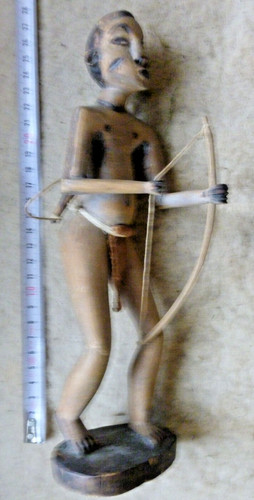 Statuette guerrier bois art
