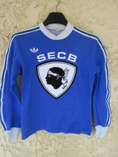 Maillot SECB BASTIA ADIDAS vintage VENTEX COUPE UEFA 1978 shirt trikot ULTRON XS