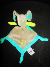 343/ doudou plat éléphant