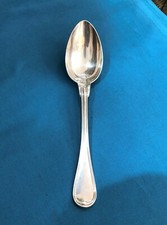 1 cuillère de table CHRISTOFLE métal argenté Modèle FILET DROIT 21 cm Couvert