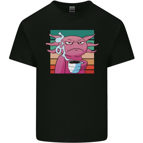 Axolotl grinçant avec café - axolotl,