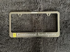 Continental Autosports Il Ferrari Noir Revendeur Showroom Licence Plaque Cadre