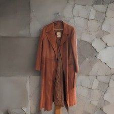 Vintage Manteau Cuir Mc Douglas Paris Année 70 Marron Taille 46 Trench Coat
