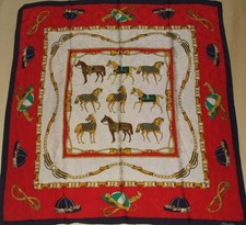 Foulard Vintage 100% Soie Silk