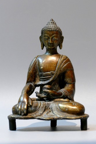 Bouddha amitayus bronze chine - bouddha,