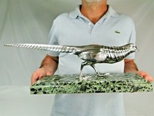 RARE STATUE BRONZE ARGENTE ART