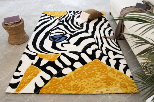 Art déco indien zone tapis - art,