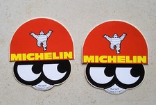 old Sticker Autocollants PNEU MICHELIN RAPIDO ORIGINAL année 70 vintage BIBENDUM
