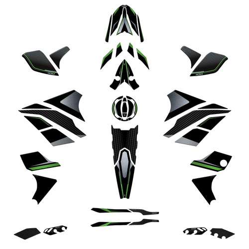 Kit full autocollant moto - kit, 3d