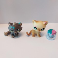 figurine PETSHOP  original  DUO chat européen 816 PAINT pet shop LPS