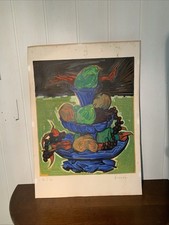 Lithographie Kischka Vintage