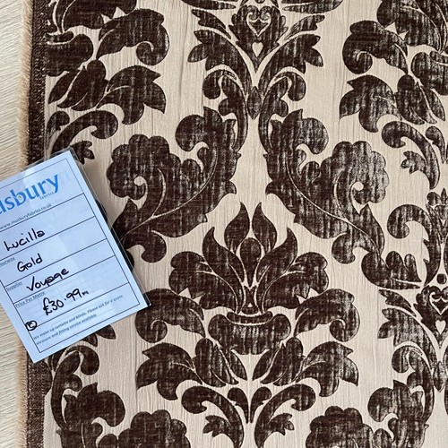 Voyage marron velours rideau - voyage,