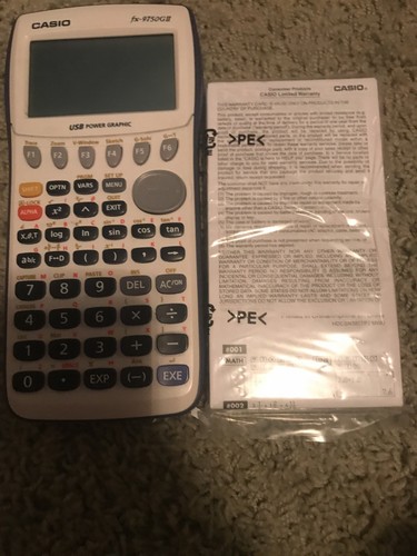 Casio graphing calculator - casio,