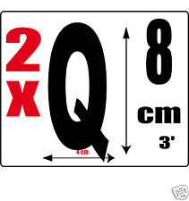 lot 2 lettres [Q] Sticker