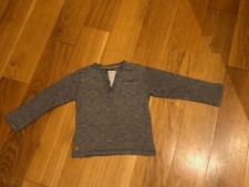 Chemise / polo à rayures grises avec poche Kiabi - Taille 3 ans