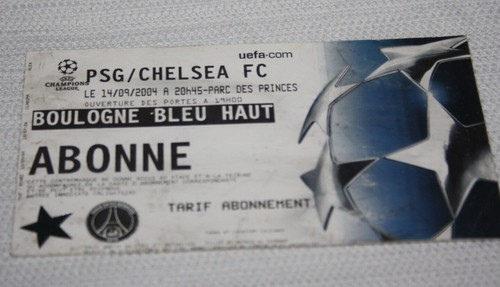 Ticket psg chelsea - chelsea,