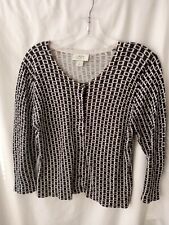Women's Med  Long Sleeve Button-Down Cardigan Sweater Ann Taylor LOFT lightweigt