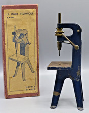 LE JOUET TECHNIQUE JOUET EN TOLE PERCEUSE A COLONNE MACHINE A VAPEUR