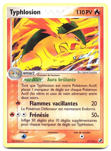 Carte pokémon typhlosion - carte,