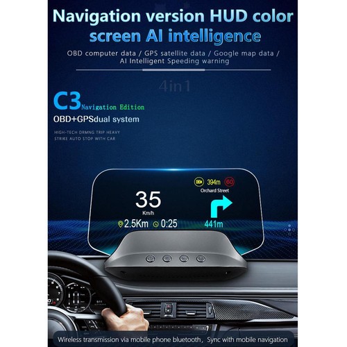 Voiture hud affichage - hud, tête