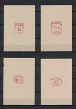 4 épreuves d'empreinte de