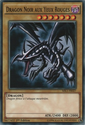 Carte dragon noir - carte, yu-gi-oh!