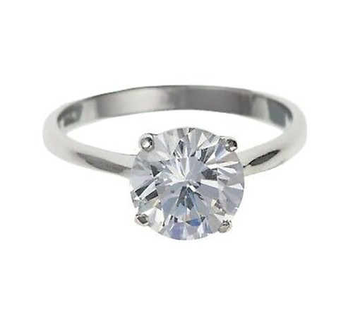 Bague solitaire blanc 2 - solitaire,