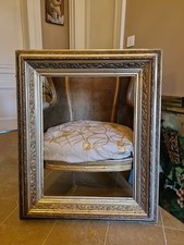 Grand Cadre Ancien Doré Époque NAPOLÉON III XIX ÈME SIÈCLE Tableau Peinture 