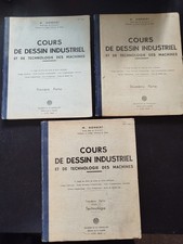3 Livres De Cours De Dessin Industriel Et De Technologie Des Machines M.Norbert