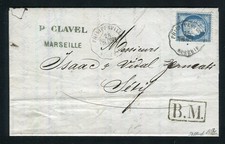 Rare Lettre de Marseille pour