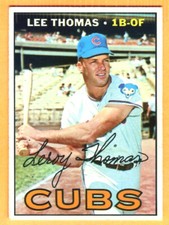 SEMI HIGH #...GREAT CENTERING-1967 TOPPS LEE THOMAS #458 EX++/EXMT-